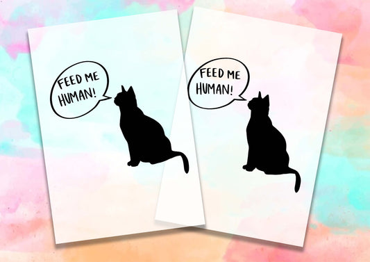 Feed Me Human DTF Transfers, Ready To Transfer, DTF Prints,