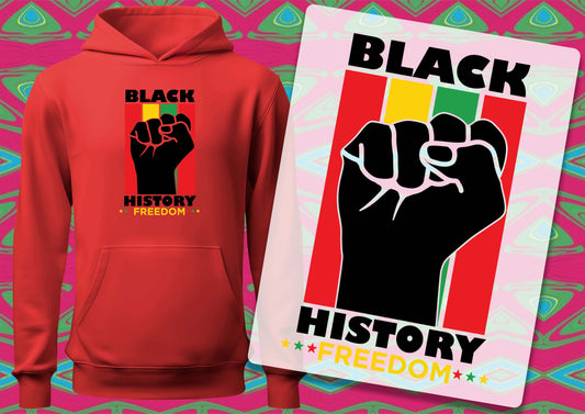 Black History Freedom  DTF Transfers, Ready To Transfer, DTF Prints,