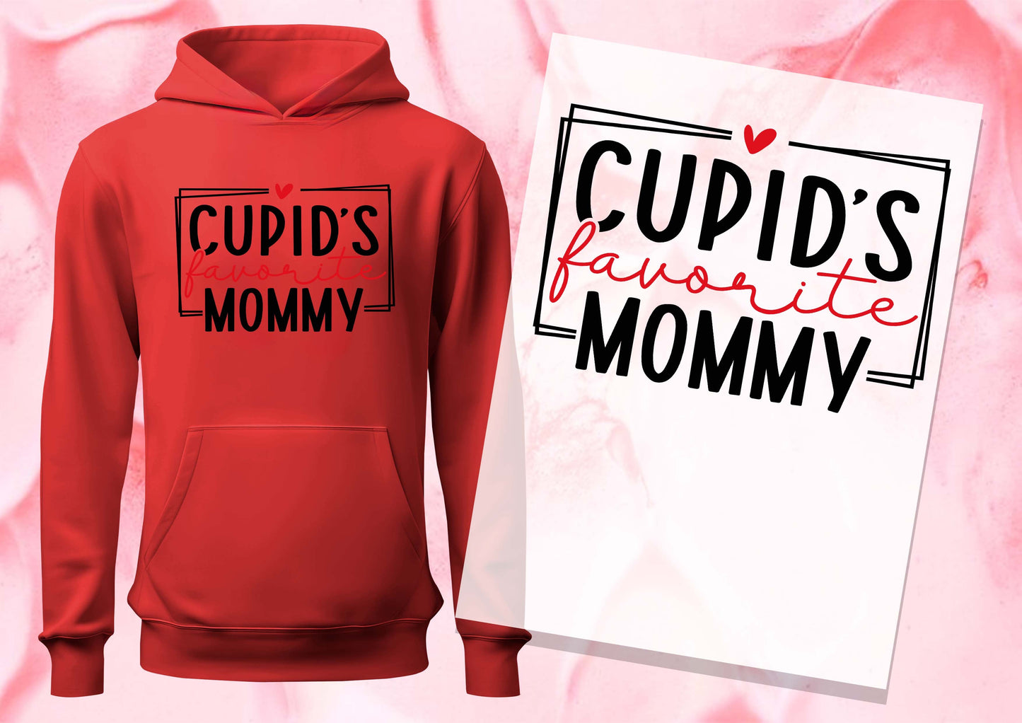 Cupid's Favorite Mommy DTF Transfers, Ready To Transfer, DTF Prints,