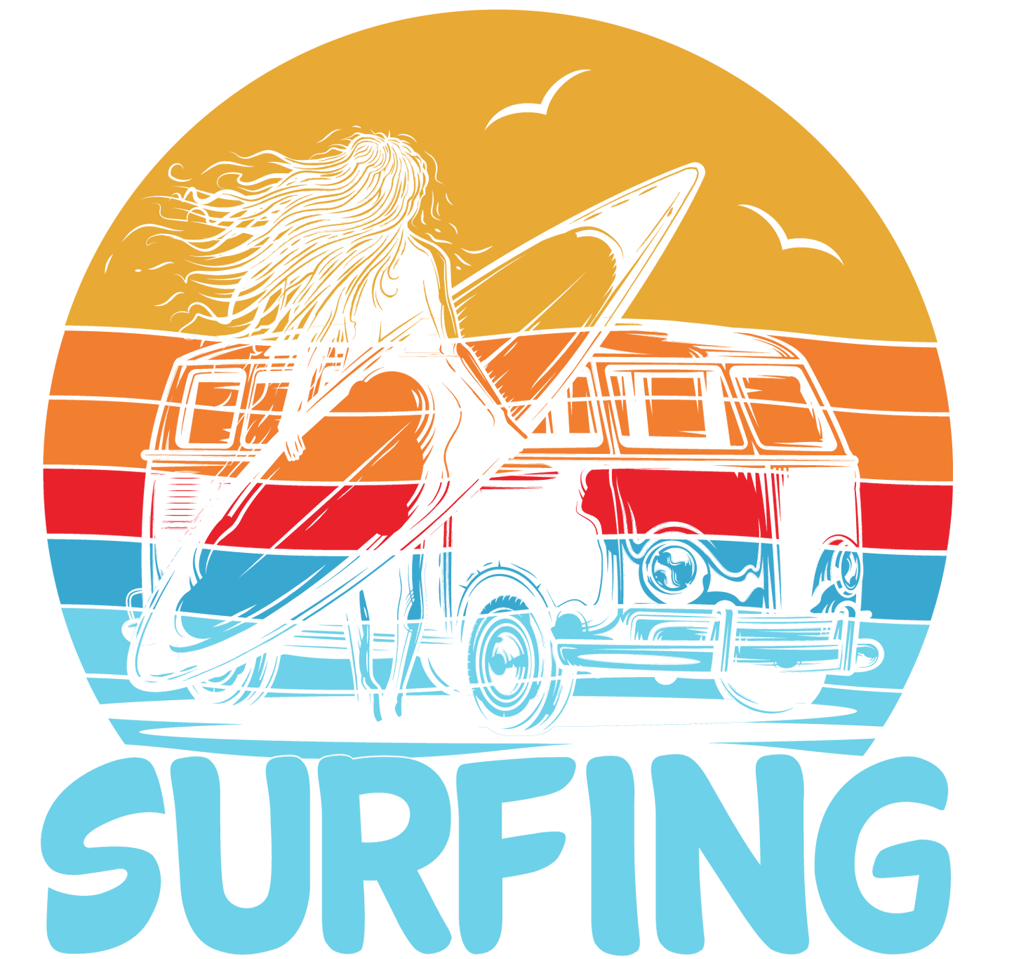 Surfing Girl