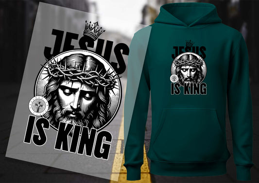 Jesus is King  DTF Transfers, Ready To Transfer, DTF Prints,