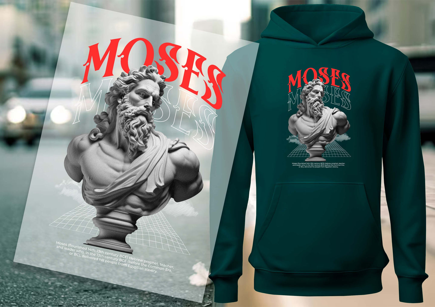 Moses DTF Transfers, Ready To Transfer, DTF Prints,