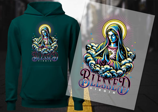 Blessed Virgin DTF Transfers, Ready To Transfer, DTF Prints,