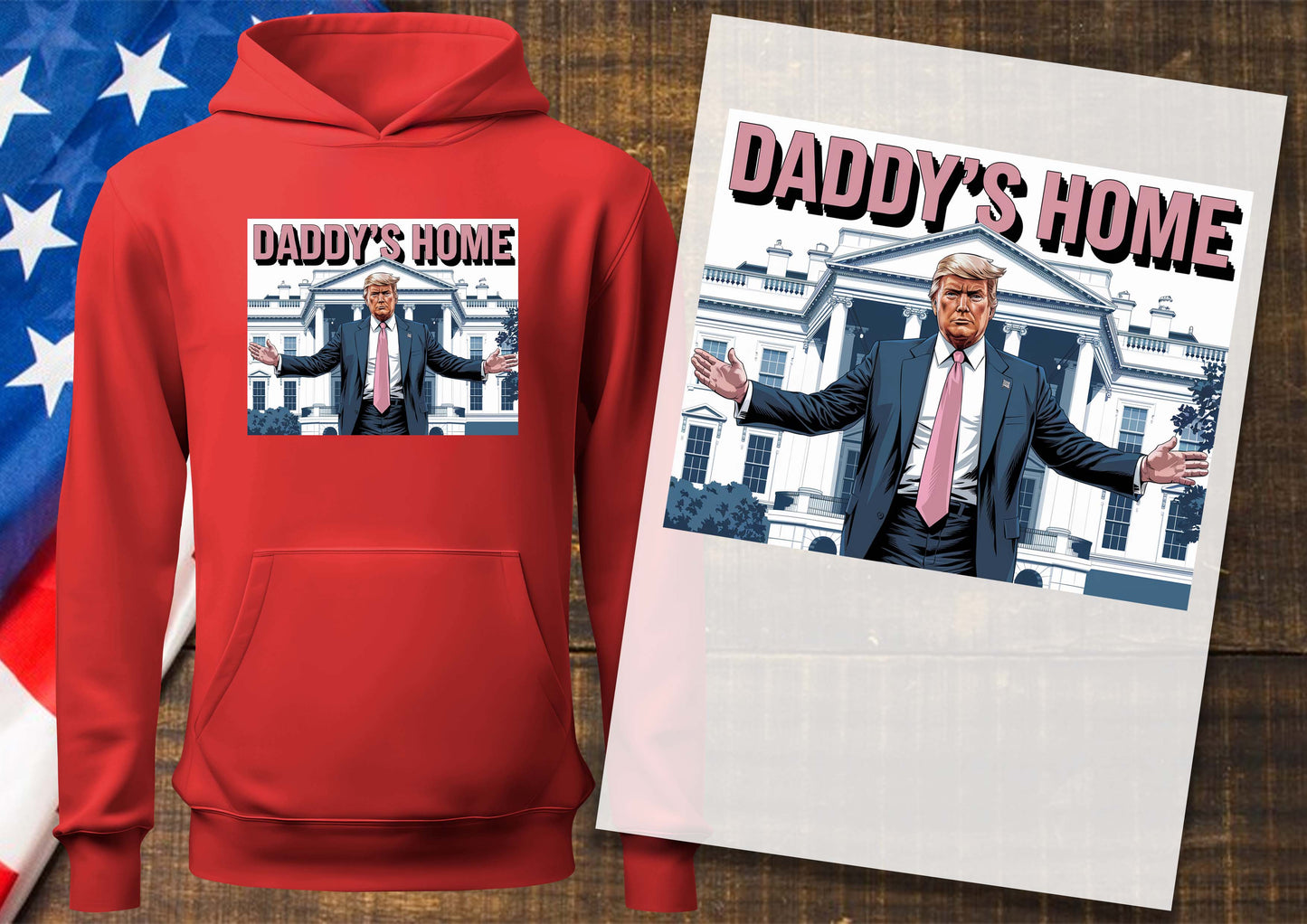 Daddy's Home DTF Transfers, Ready To Transfer, DTF Prints,