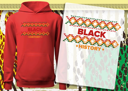 Black History Pattern DTF Transfers, Ready To Transfer, DTF Prints,