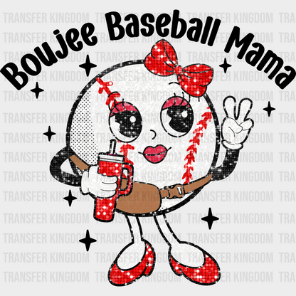 Boujee Baseball Mama Cute Design - Baseball DTF Heat Transfer