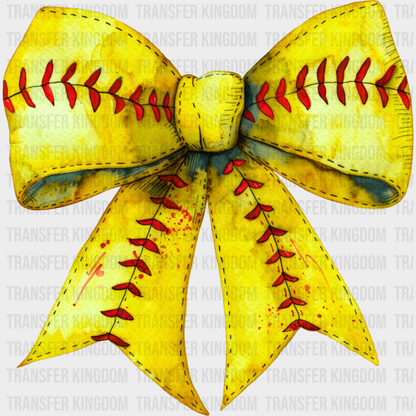 Red And Yellow Bowtie - Baseball DTF Transfer