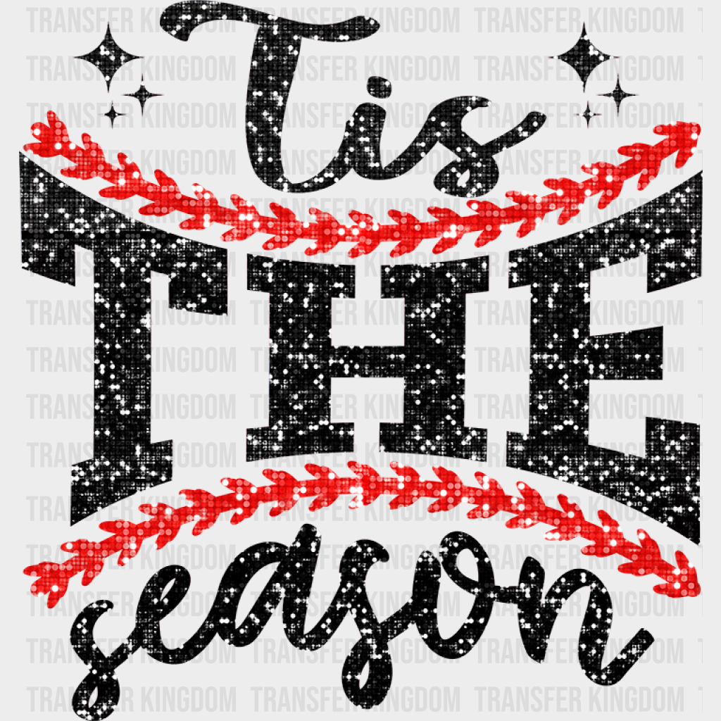 Tis The Season Design - Baseball DTF Heat Transfer